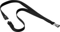 Textilband Soft Colour, mit Karabiner, B 15 x L 440 mm, 10 St&uuml;ck, schwarz