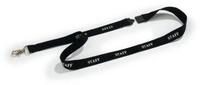 Durable Textilband mit Aufdruck STAFF, mit Sicherheitsverschluss u. Karabiner, L 440