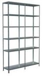 Steckregal, H 2300 x B 1400 x T 350 mm, verzinkt