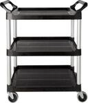 Servicewagen Rubbermaid Utility Cart, 3 Etagen, bis 90 kg, offene Ausf&uuml;hrung,