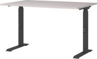 Schreibtisch Aalborg, mechanisch h&ouml;henverstellbar, bis 80 kg, Rechteck, C-Fu&szlig;, B