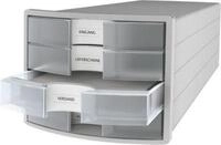 Schubladenbox HAN Impuls 2.0, 4 Schubladen, Format A4, stapelbar, geschlossen,
