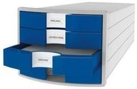 Schubladenbox HAN Impuls 2.0, 4 Schubladen, Format A4, stapelbar, geschlossen,