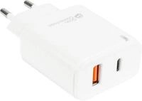 USB-Schnellladeger&auml;t Good Connections, 2er-Port mit 1 x USB-A + 1 x USB-C, Leistung