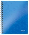 LEITZ Notizbuch WOW 4641, DIN A5, kariert, blau