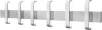 Sicherheitsgarderobe Arosa &ndash; 6 Doppelhaken mit Huthaken, B 950 x T 80 x H 190...
