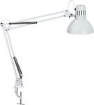 MAUL LED-Tischleuchte Study, B&uuml;ro, Klemmfu&szlig;, wei&szlig;