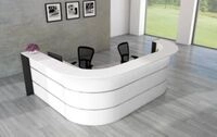 L-Theke Faro, 4-Elemente, 90&deg; Winkel, melaminharzbeschichtet, ABS-Kanten, B 3250 x T