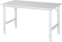 Arbeitstisch, Melamin-Platte, B 1500 x T 800 x H 760-1080 mm