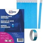 Avery Zweckform TYVPK-50 Einlassb&auml;nder 19 x 256 mm, blau, Tyvek, nummeriert, 500
