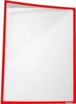 Infotasche, magnetisch, PET-Folie, A4 hoch/quer, rot, 5 St&uuml;ck