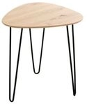 HAKU Beistelltisch, quadratisch, Stahl lackiert, Ablage MDF...