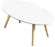 Beistelltisch SCANDI, oval, 4-Fu&szlig; Gestell aus Massivholz, B 1150 x T 600 x H...