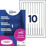 Avery Zweckform Einlassb&auml;nder 265 x 18 mm, wei&szlig;, PVC-freie Folie, Laserdrucker, 100