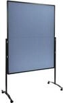 Moderationswand Legamaster PREMIUM PLUS klappbar, Textil, blaugrau