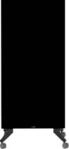 Mobiles Glasboard Legamaster, schwarz, magnethaftend, doppelseitig nutzbar, B 900 x H