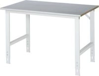 Rau Arbeitstisch Tom, manuell h&ouml;henverstellbar, 25 mm MDF-Platte mit