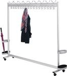 Garderobe multiline, B 1800, 18 Hut-/68 Mantelhaken
