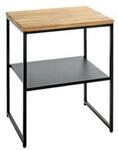 HAKU Beistelltisch, Stahlrohr, pulverbeschichtet, Eiche ge&ouml;lt, B 450 x T 350 x...