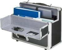 ALUMAXX Alu-Pilotenkoffer, mit Tragegriff, mit Laptopfach, Aluminium, silber