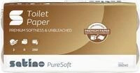 Satino Toilettenpapier PureSoft, 2-lagig, mit Pr&auml;gung, L 27,5 m x B 94 mm, 100 %