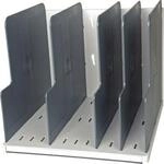 Exacompta Modulotop Sorter A4+ Office Lichtgrau, 5 Trennplatten flexibel,