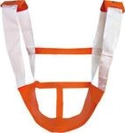 Rettungssitz KOMBI, stabile Klettverbindung, orange