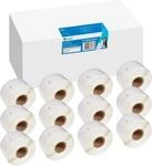 Etiketten G&G, kompatibel zu Dymo 99012/s0722400, 12x260 St&uuml;ck, abl&ouml;sbar, B 89 x H
