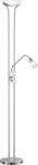 LED-Deckenfluter, Dimmer, Nickel matt