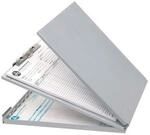 Klemmbrett, DIN A4, Aluminium, mit Formularhalterbox