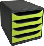 Schubladenbox Big Box Iderama Anisgr&uuml;n, 4 offene Schubladen, A4/A4+/24x32 cm, leise,