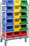 Regalwagen GM&Ouml;HLING G&reg;-Rack E 2801, durchbrochen, bis 300 kg, 6 Etagen, f&uuml;r...