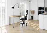 Home Office Tisch, Rechteck, 4-Fu&szlig; Quadratrohr, B 1400 x T 672 x H 685-810 mm,