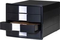 Schubladenbox HAN Impuls 2.0, 4 Schubladen, Format A4, stapelbar, geschlossen,