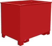 Beh&auml;lter f&uuml;r Routenz&uuml;ge Typ CS 80, 3-fach stapelbar, Inhalt 0,8 m&sup3;, bis 1000 kg,
