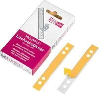 VELOFLEX Lochverst&auml;rker, PVC, selbstklebend, 50 St&uuml;ck, glasklar