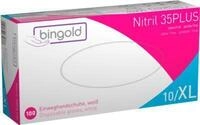 Schutzhandschuhe BINGOLD Nitril 35PLUS, Einweg, mikrotextuierte Fingerspitzen,