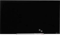Glastafel Nobo Diamond, magnethaftend, aneinander montierbar, schwarz, 680 x 380