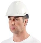 3M Schutzhelm G3000CUVWPRO1, kurzer Schirm, bel&uuml;ftet, Kopfband verstell- und