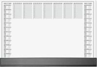 Sigel Papier-Schreibunterlage, Wochenplan, grau, ca. A2, Kalender 2026/2027,