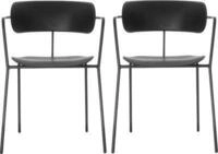 Stuhl BISTRO, stapelbar bis zu 4 St&uuml;ck, B 535 x T 545 x H 760 mm, Stahlrohr &