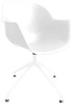 meet by Paperflow Schalenstuhl Moon, 2er-Set, B 600 x T 575 x H 830 mm, um 360&deg;