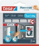 tesa&reg; Powerstrips CLICK SMALL, 1,8 kg, 4 x 2 Streifen, selbstklebend, ideal f&uuml;r
