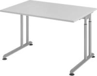 Schreibtisch Breno, manuelle H&ouml;heneinstellung, horizontaler Kabelkanal, B 1200 x T