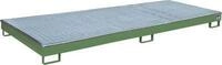 Bauer Regalwanne RW-GR 3300-1 PE, mit Gitterrost und PE-Einsatz, B 3262 x T 1312 x H