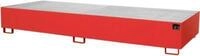 Regalwanne Typ RW/GR 3600-3, mit Gitterrost, rot RAL3000