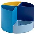Stiftebox Exacompta BEE BLUE The Quarter, modulare Kreisform, 3 gleich hohe & 1