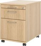 Rollcontainer 126 Breno, 1 Schub, 1 Utensilienauszug & 1 H&auml;ngeregistraturschub,