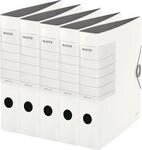 LEITZ&reg; Qualit&auml;tsordner SOLID, DIN A4, R&uuml;ckenbreite 62 mm, 5 St&uuml;ck, wei&szlig;