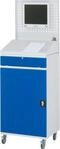 Rau Computerschrank 61, mobil, separat nutzbares Tastatur-/Fl&uuml;gelt&uuml;rfach, bis 200